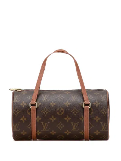 Pre-owned Louis Vuitton 1997 Monogram Papillon 26 Handbag In Brown