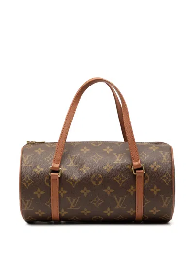 Pre-owned Louis Vuitton 1997 Monogram Papillon 26 Handbag In Brown