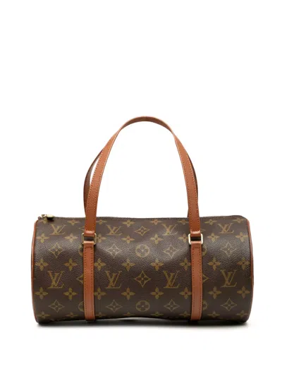 Pre-owned Louis Vuitton 1997 Monogram Papillon 30 Handbag In Brown