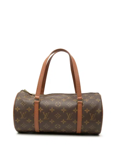 Pre-owned Louis Vuitton 1997 Monogram Papillon 30 Handbag In Brown