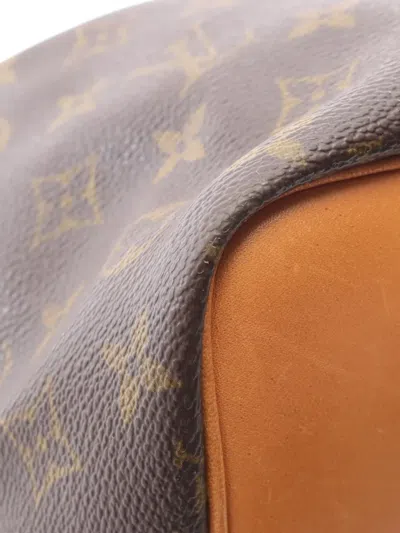 Pre-owned Louis Vuitton 1997 Monogram Petit Noe Bucket Bag In Brown