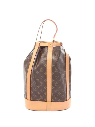 Pre-owned Louis Vuitton 1997 Pm Randonee Monogram Backpack In Brown