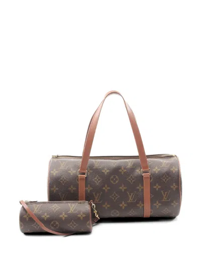 Pre-owned Louis Vuitton 1998 30 Papillon Shoulder Bag In Brown