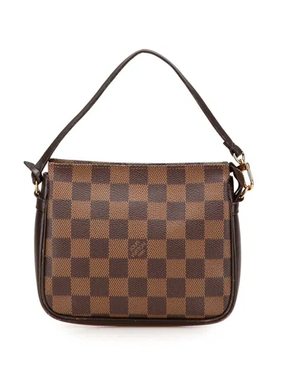 Pre-owned Louis Vuitton 1998 Damier Ebene Trousse Pochette Handbag