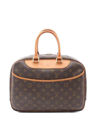 Pre-owned Louis Vuitton 1998 Deauville Bowling Handbag In Brown