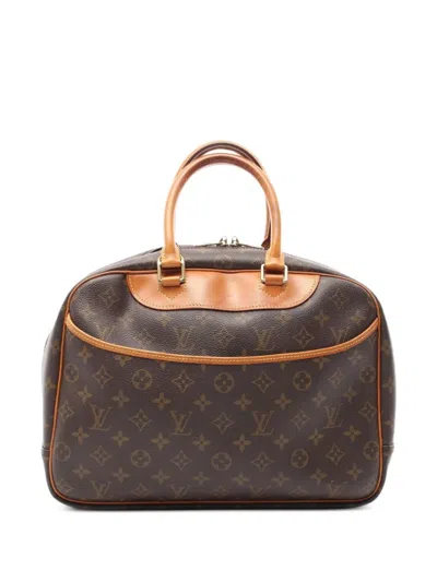 Pre-owned Louis Vuitton 1998 Deauville Tote Bag In Brown