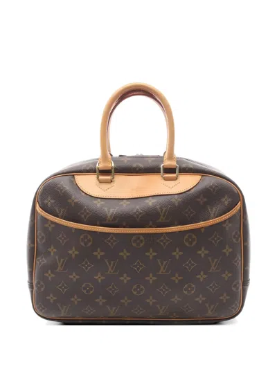 Pre-owned Louis Vuitton 1998 Deauville Tote Bag In Brown