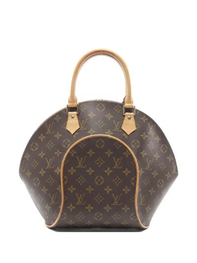 Pre-owned Louis Vuitton 1998 Ellipse Mm Monogram Handbag In Brown
