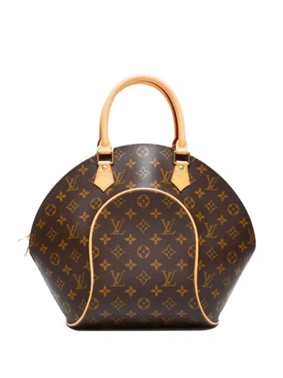Pre-owned Louis Vuitton 1998 Ellipse Mm Monogram Tote Bag In Brown