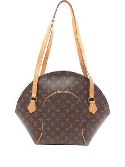 Pre-owned Louis Vuitton 1998 Ellipse Monogram Shoulder Bag In Brown