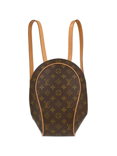 Pre-owned Louis Vuitton 1998 Ellipse Sac A Dos Monogram Backpack In Brown