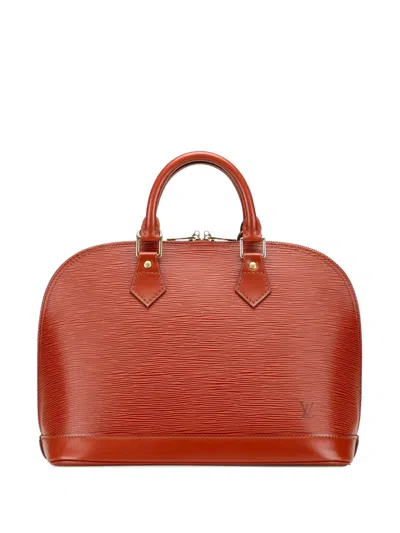 Pre-owned Louis Vuitton 1998 Epi Alma Pm Handbag In Brown