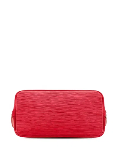 Pre-owned Louis Vuitton 1998 Epi Alma Pm Handbag In Red