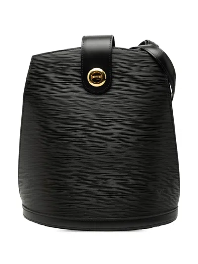 Pre-owned Louis Vuitton 1998 Epi Cluny Shoulder Bag In Black