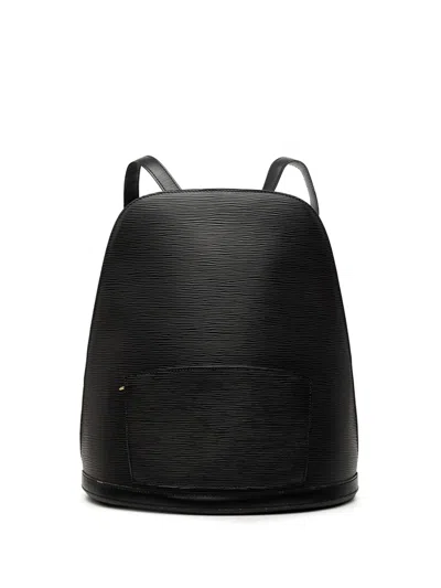 Pre-owned Louis Vuitton 1998 Epi Gobelins Backpack In Black