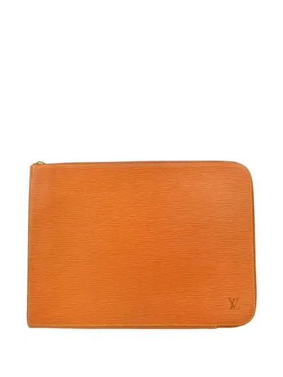 Pre-owned Louis Vuitton 1998 Épi-leather 38 Clutch Bag