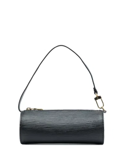 Pre-owned Louis Vuitton 1998 Epi Pochette Papillon Handbag In Black