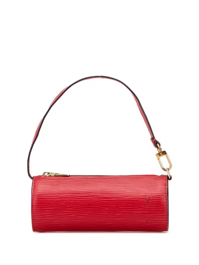 Pre-owned Louis Vuitton 1998 Epi Pochette Papillon Handbag In Red