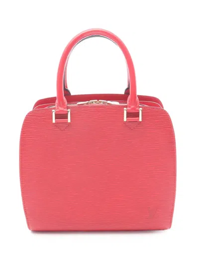 Pre-owned Louis Vuitton 1998 Epi Pont Neuf Handbag In Red