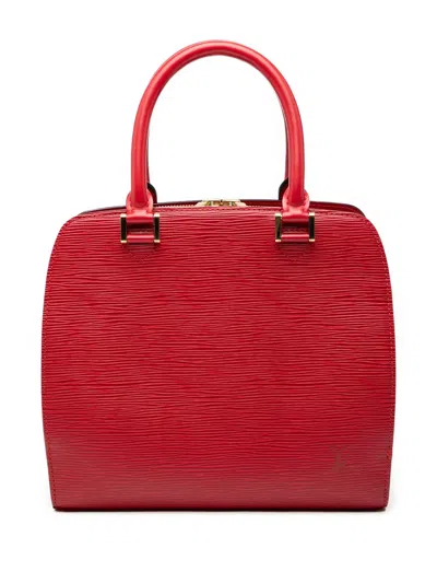Pre-owned Louis Vuitton 1998 Epi Pont Neuf Handbag In Red