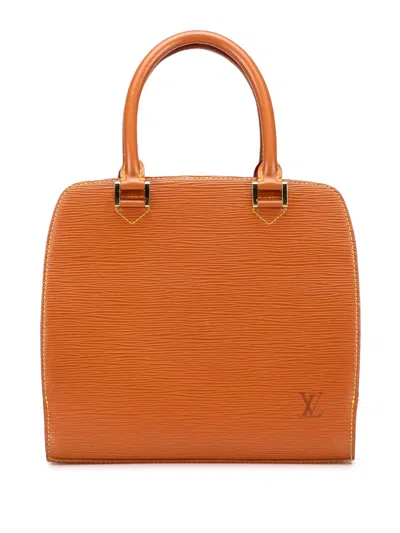 Pre-owned Louis Vuitton 1998 Epi Pont Neuf Pm Handbag In Brown