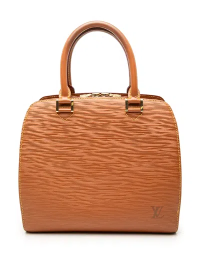 Pre-owned Louis Vuitton 1998 Epi Pont Neuf Pm Handbag In Brown