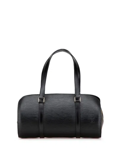 Pre-owned Louis Vuitton 1998 Epi Soufflot Handbag In Black