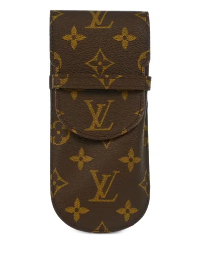 Pre-owned Louis Vuitton 1998 Etui Stilo Pen Case In Brown