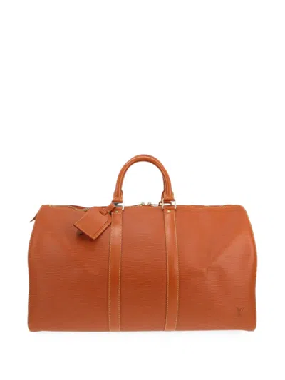 Louis Vuitton 1998 Keepall 45 Travel Bag In Orange