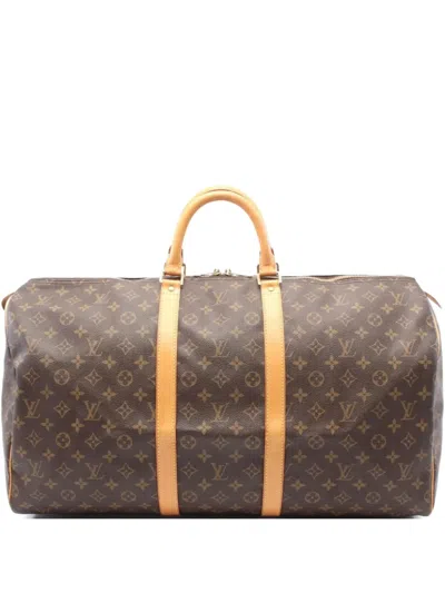 Pre-owned Louis Vuitton 1998 Keepall 55 Monogram Travel Bag