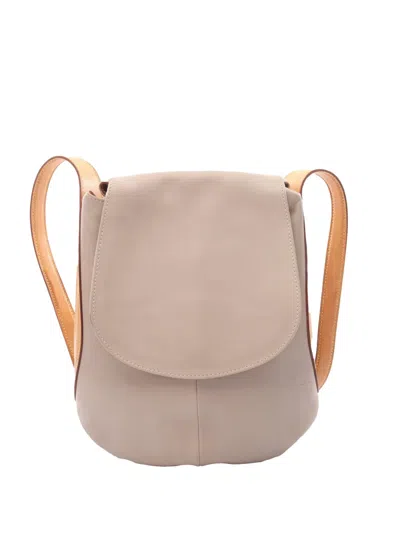 Pre-owned Louis Vuitton 1998 Leather Paris Saint-germain Nomade City Backpack In Neutral