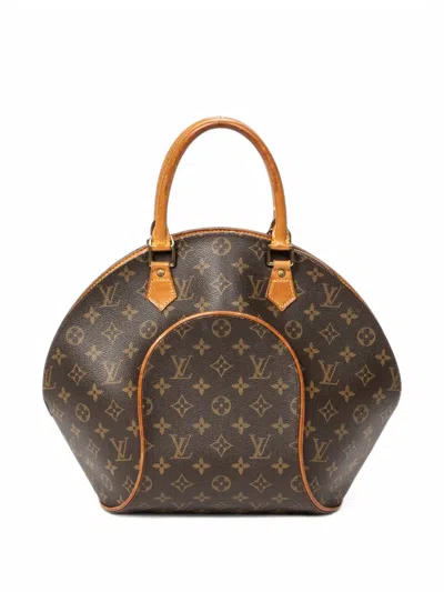 Louis Vuitton 1998 Mm Ellipse Monogram Tote Bag In Brown