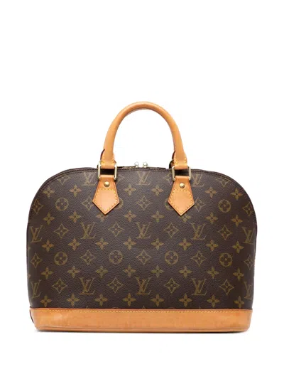 Pre-owned Louis Vuitton 1998 Monogram Alma Pm Handbag In Brown
