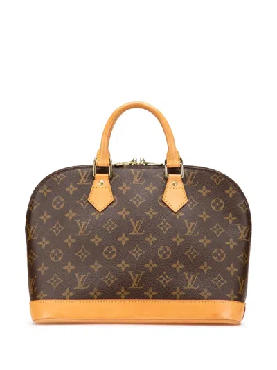 Pre-owned Louis Vuitton 1998 Monogram Alma Pm Handbag In Brown