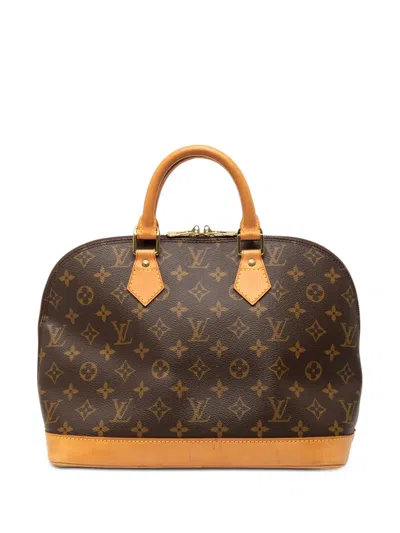 Pre-owned Louis Vuitton 1998 Monogram Alma Pm Handbag In Brown