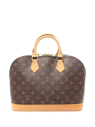 Pre-owned Louis Vuitton 1998 Monogram Alma Pm Handbag In Brown