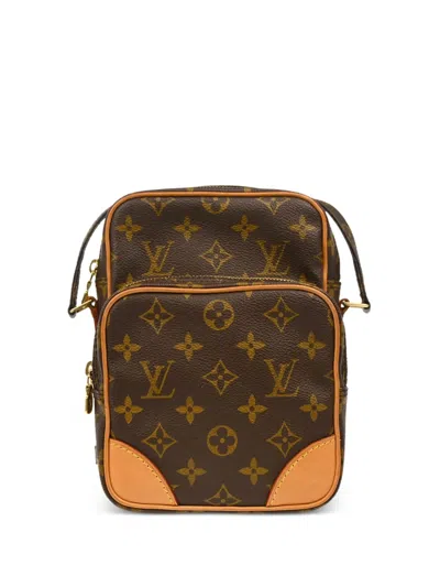 Pre-owned Louis Vuitton 1998 Monogram Amazon Crossbody Bag In Brown