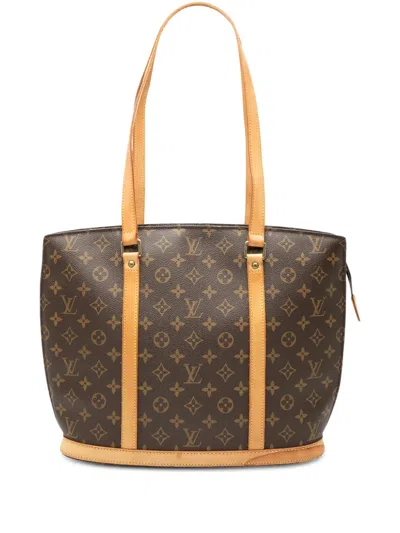 Pre-owned Louis Vuitton 1998 Monogram Babylone Tote Bag In Brown