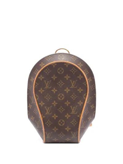 Pre-owned Louis Vuitton 1998 Monogram Ellipse Backpack In Brown