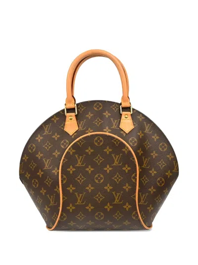 Pre-owned Louis Vuitton 1998 Monogram Ellipse Mm Handbag In Brown