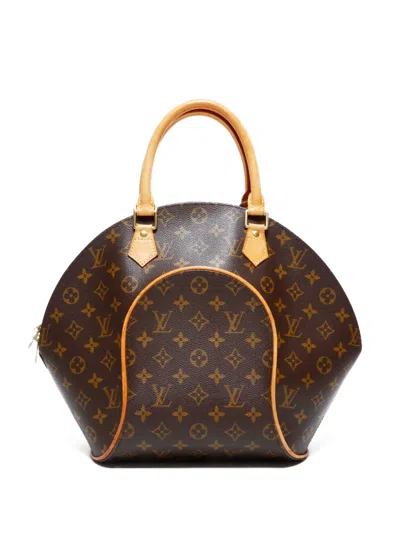 Pre-owned Louis Vuitton 1998 Monogram Ellipse Mm Handbag In Brown