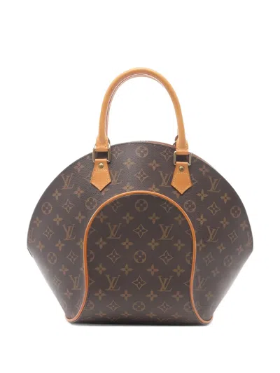 Pre-owned Louis Vuitton 1998 Monogram Ellipse Mm Handbag In Brown