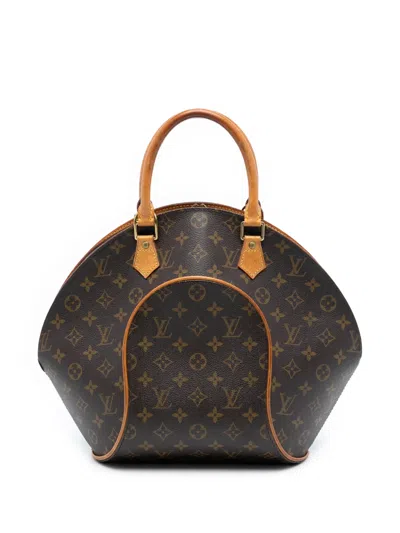 Pre-owned Louis Vuitton 1998 Monogram Ellipse Mm Handbag In Brown