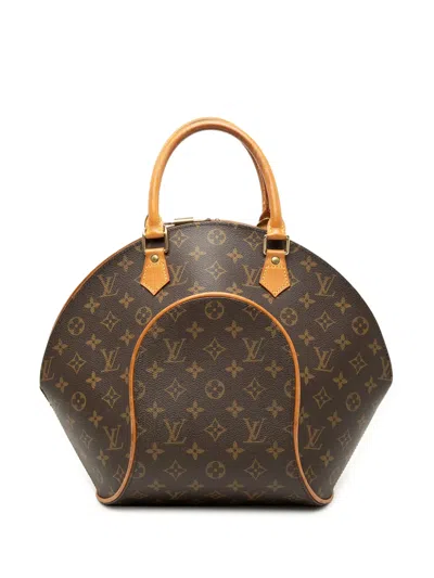 Pre-owned Louis Vuitton 1998 Monogram Ellipse Mm Handbag In Brown