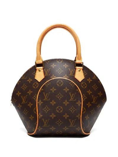 Pre-owned Louis Vuitton 1998 Monogram Ellipse Pm Handbag In Brown