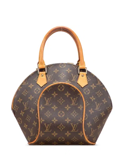 Pre-owned Louis Vuitton 1998 Monogram Ellipse Pm Handbag In Brown