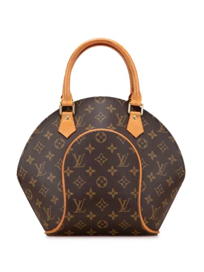Pre-owned Louis Vuitton 1998 Monogram Ellipse Pm Handbag In Brown