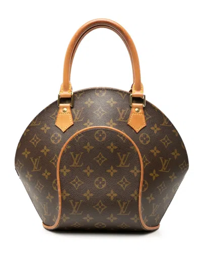 Pre-owned Louis Vuitton 1998 Monogram Ellipse Pm Handbag In Brown