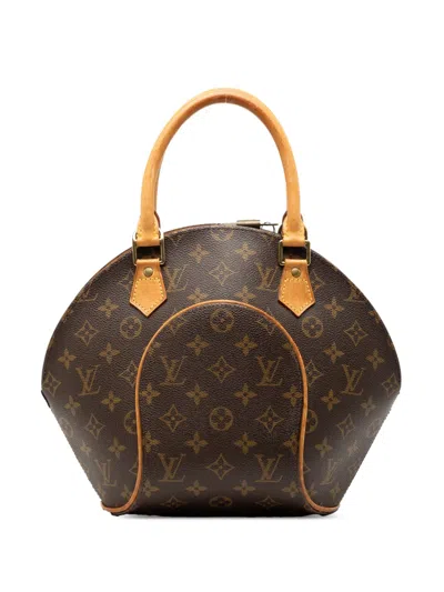 Pre-owned Louis Vuitton 1998 Monogram Ellipse Pm Handbag In Brown