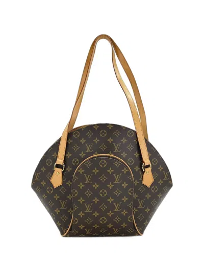 Louis Vuitton 1998 Monogram Ellipse Shoulder Bag In Brown